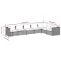 vidaXL Set muebles de jardín 7 piezas y cojines ratán sintético marrón vidaXL Set muebles de jardín 7 piezas y cojines ratán sintético marrón
