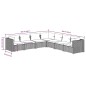 vidaXL Set muebles de jardín 7 piezas y cojines ratán sintético marrón vidaXL Set muebles de jardín 7 piezas y cojines ratán sintético marrón