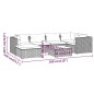 vidaXL Set muebles de jardín 7 piezas y cojines ratán sintético marrón vidaXL Set muebles de jardín 7 piezas y cojines ratán sintético marrón