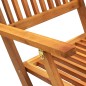 vidaXL Sillas de jardín plegables 4 unidades madera maciza de acacia 