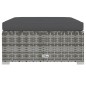 vidaXL Set de muebles de jardín 9 pzas y cojines ratán sintético gris vidaXL Set de muebles de jardín 9 pzas y cojines ratán sintético gris