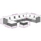 vidaXL Set de muebles de jardín 9 pzas y cojines ratán sintético gris vidaXL Set de muebles de jardín 9 pzas y cojines ratán sintético gris