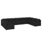 vidaXL Set de muebles de jardín 9 pzas y cojines ratán sintético negro vidaXL Set de muebles de jardín 9 pzas y cojines ratán sintético negro