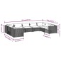 vidaXL Set de muebles de jardín 9 pzas y cojines ratán sintético negro vidaXL Set de muebles de jardín 9 pzas y cojines ratán sintético negro