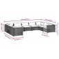 vidaXL Set de muebles de jardín 9 pzas y cojines ratán sintético gris vidaXL Set de muebles de jardín 9 pzas y cojines ratán sintético gris
