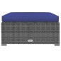 vidaXL Set de muebles de jardín 10 pzas y cojines ratán sintético gris vidaXL Set de muebles de jardín 10 pzas y cojines ratán sintético gris