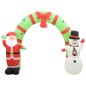 vidaXL Arco de Navidad inflable Papá Noel y muñeco de nieve LED 223 cm vidaXL Arco de Navidad inflable Papá Noel y muñeco de nieve LED 223 cm