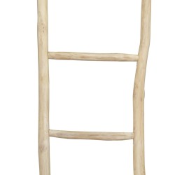 vidaXL Escalera toallero con 5 peldaños teca 45x150 cm natural