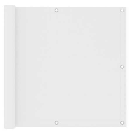 vidaXL Toldo para balcón de tela oxford blanco 90x300 cm