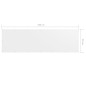 vidaXL Toldo para balcón de tela oxford blanco 90x300 cm vidaXL Toldo para balcón de tela oxford blanco 90x300 cm