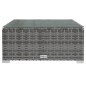vidaXL Set de sofás de jardín 6 piezas y cojines ratán sintético gris vidaXL Set de sofás de jardín 6 piezas y cojines ratán sintético gris