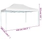 vidaXL Carpa plegable profesional acero blanco 3x4 m vidaXL Carpa plegable profesional acero blanco 3x4 m