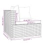 vidaXL Set muebles de jardín 8 piezas y cojines ratán sintético marrón vidaXL Set muebles de jardín 8 piezas y cojines ratán sintético marrón