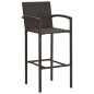 vidaXL Taburetes de cocina 2 unidades ratán sintético marrón vidaXL Taburetes de cocina 2 unidades ratán sintético marrón