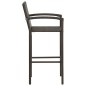 vidaXL Taburetes de cocina 2 unidades ratán sintético marrón vidaXL Taburetes de cocina 2 unidades ratán sintético marrón