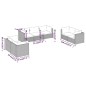 vidaXL Set de muebles de jardín 7 pzas y cojines ratán sintético gris vidaXL Set de muebles de jardín 7 pzas y cojines ratán sintético gris