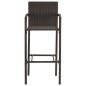 vidaXL Taburetes de cocina 2 unidades ratán sintético marrón vidaXL Taburetes de cocina 2 unidades ratán sintético marrón