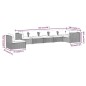 vidaXL Set muebles de jardín 7 piezas y cojines ratán sintético marrón vidaXL Set muebles de jardín 7 piezas y cojines ratán sintético marrón