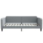 vidaXL Sofá cama con colchón tela gris claro 100x200 cm