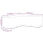 vidaXL Cubierta de muebles de jardín forma L 12 ojales 250x250x90 cm vidaXL Cubierta de muebles de jardín forma L 12 ojales 250x250x90 cm