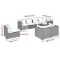 vidaXL Set de muebles de jardín 8 pzas y cojines ratán sintético negro vidaXL Set de muebles de jardín 8 pzas y cojines ratán sintético negro