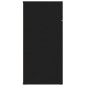 vidaXL Aparador de madera contrachapada negro 80x36x75 cm vidaXL Aparador de madera contrachapada negro 80x36x75 cm