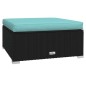 vidaXL Set de muebles de jardín 10 pzas cojines ratán sintético negro vidaXL Set de muebles de jardín 10 pzas cojines ratán sintético negro