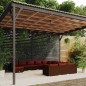 vidaXL Set muebles de jardín 12 pzas y cojines ratán sintético marrón vidaXL Set muebles de jardín 12 pzas y cojines ratán sintético marrón