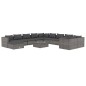 vidaXL Set de muebles de jardín 12 pzas y cojines ratán sintético gris vidaXL Set de muebles de jardín 12 pzas y cojines ratán sintético gris