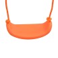 vidaXL Juego de columpios de 3 asientos y tobogán naranja vidaXL Juego de columpios de 3 asientos y tobogán naranja