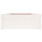 vidaXL Estructura de cama individual con cajones blanco 90x190 cm