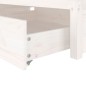 vidaXL Estructura de cama individual con cajones blanco 90x190 cm