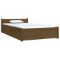 vidaXL Estructura de cama con cajones marrón miel 90x200 cm vidaXL Estructura de cama con cajones marrón miel 90x200 cm