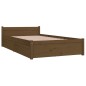 vidaXL Estructura de cama con cajones marrón miel 90x200 cm vidaXL Estructura de cama con cajones marrón miel 90x200 cm