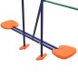vidaXL Juego de columpios de 3 asientos y tobogán naranja vidaXL Juego de columpios de 3 asientos y tobogán naranja
