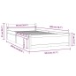 vidaXL Estructura de cama con cajones marrón miel 90x200 cm vidaXL Estructura de cama con cajones marrón miel 90x200 cm