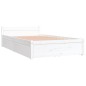vidaXL Estructura de cama con cajones blanco 90x200 cm vidaXL Estructura de cama con cajones blanco 90x200 cm