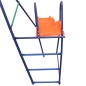 vidaXL Juego de columpios de 3 asientos y tobogán naranja vidaXL Juego de columpios de 3 asientos y tobogán naranja