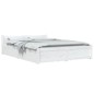 vidaXL Estructura de cama con cajones blanco 120x200 cm vidaXL Estructura de cama con cajones blanco 120x200 cm