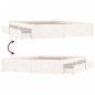vidaXL Estructura de cama con cajones blanco 200x200 cm vidaXL Estructura de cama con cajones blanco 200x200 cm