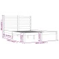 vidaXL Estructura de cama madera maciza de pino 120x190 cm vidaXL Estructura de cama madera maciza de pino 120x190 cm