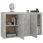 vidaXL Aparador de madera de ingeniería gris hormigón 120x36x69 cm vidaXL Aparador de madera de ingeniería gris hormigón 120x36x69 cm