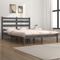 vidaXL Estructura de cama madera maciza de pino gris 120x200 cm vidaXL Estructura de cama madera maciza de pino gris 120x200 cm