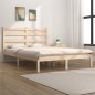 vidaXL Estructura de cama de madera maciza de pino 160x200 cm