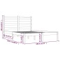 vidaXL Estructura de cama madera maciza de pino blanca 180x200 cm vidaXL Estructura de cama madera maciza de pino blanca 180x200 cm