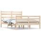 vidaXL Estructura de cama de madera maciza de pino 160x200 cm