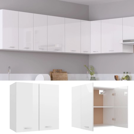 vidaXL Armario colgante cocina madera ingeniería blanca 60x31x60 cm
