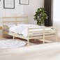 vidaXL Estructura de cama madera maciza de pino 140x190 cm vidaXL Estructura de cama madera maciza de pino 140x190 cm