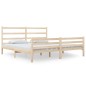 vidaXL Estructura de cama madera maciza de pino 140x190 cm vidaXL Estructura de cama madera maciza de pino 140x190 cm