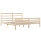 vidaXL Estructura de cama madera maciza de pino 140x190 cm vidaXL Estructura de cama madera maciza de pino 140x190 cm
